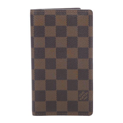 Louis Vuitton Damier Ebene Checkbook Cover Wallet 1 of 10
