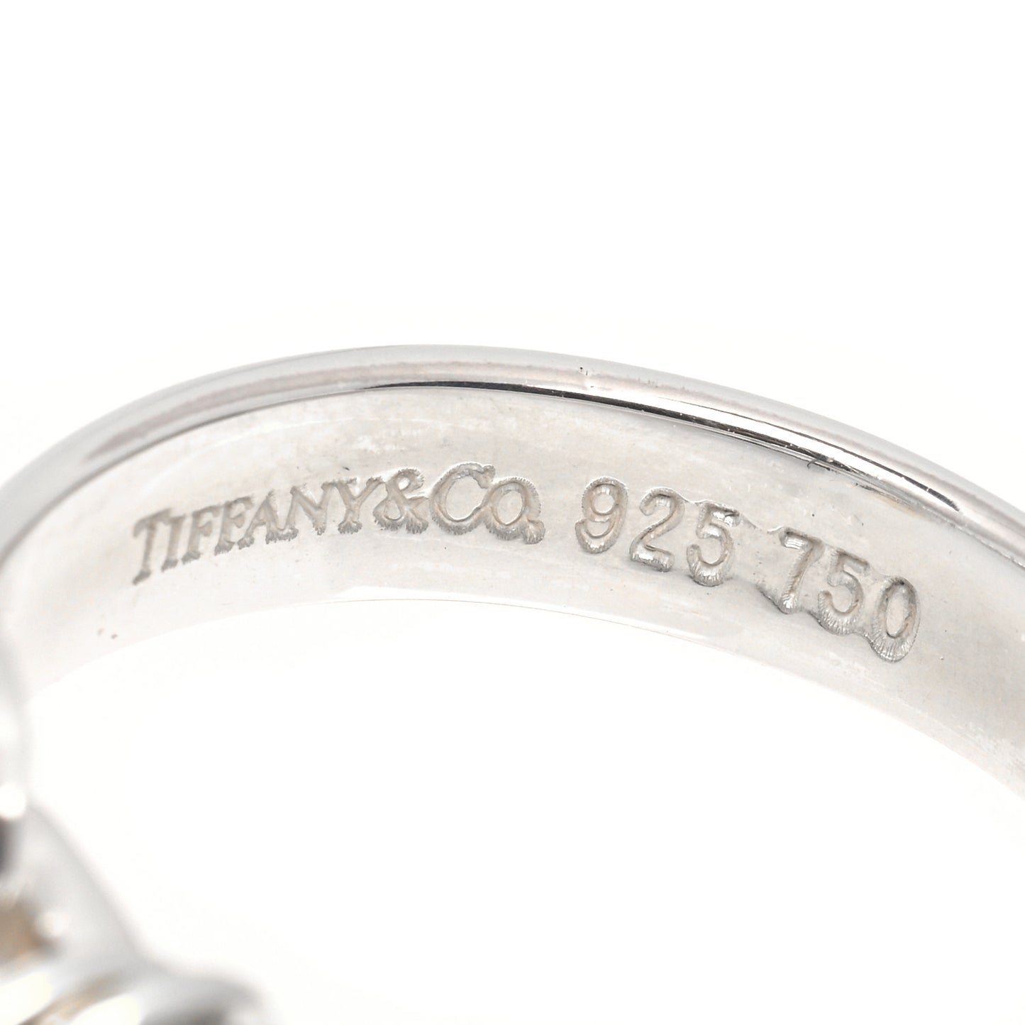 Sterling Silver 18K Yellow Gold Hook Ring 57 8