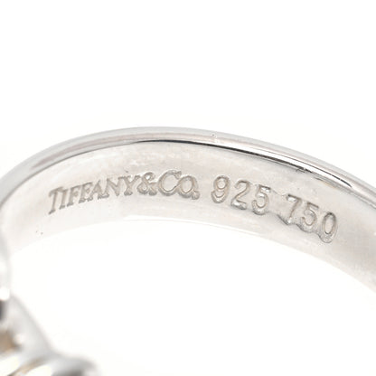 Tiffany Sterling Silver 18K Yellow Gold Hook Ring 57 8 4 of 4