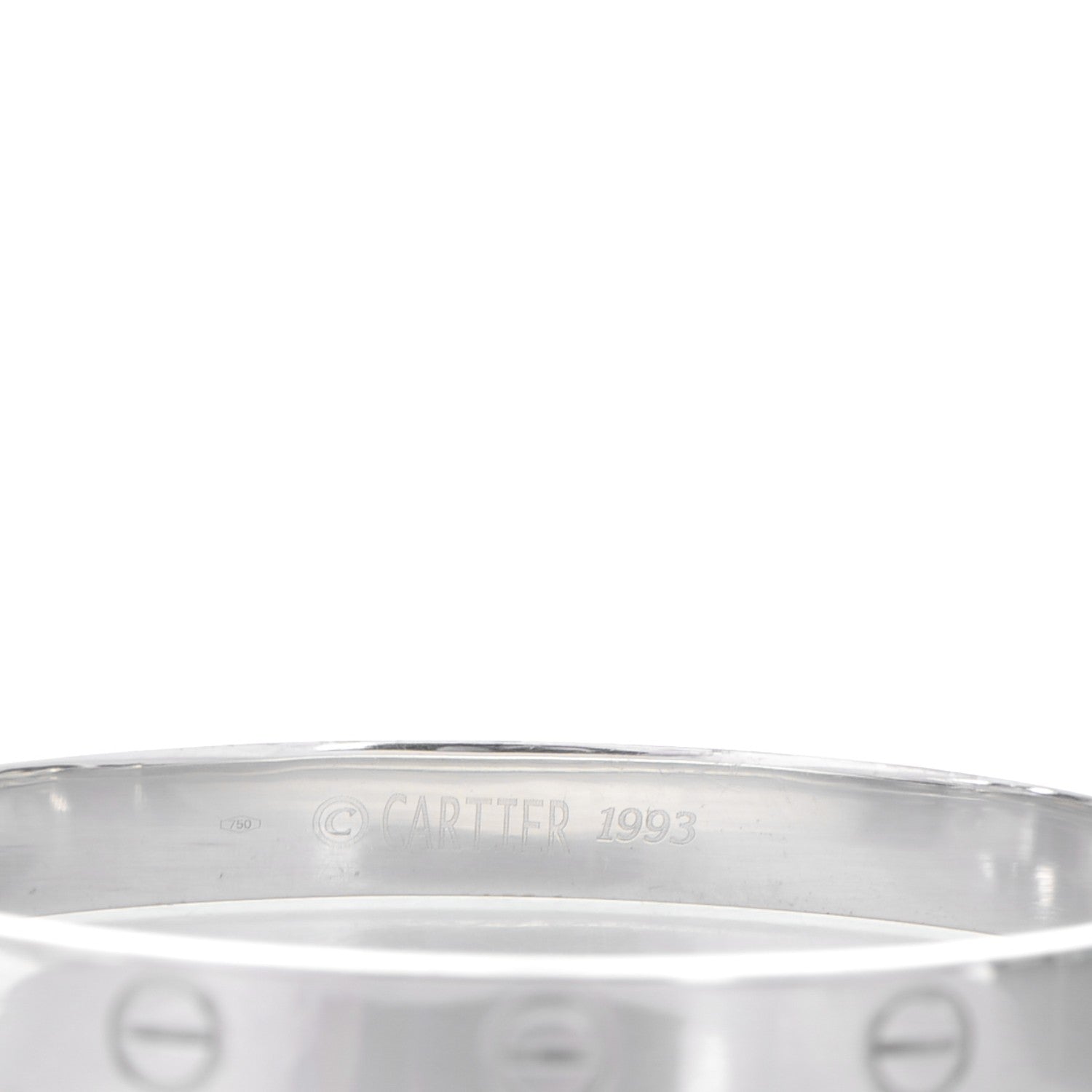 Cartier 18K White Gold LOVE Bracelet 16 4 of 6