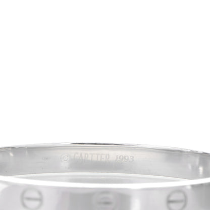 Cartier 18K White Gold LOVE Bracelet 16 4 of 6