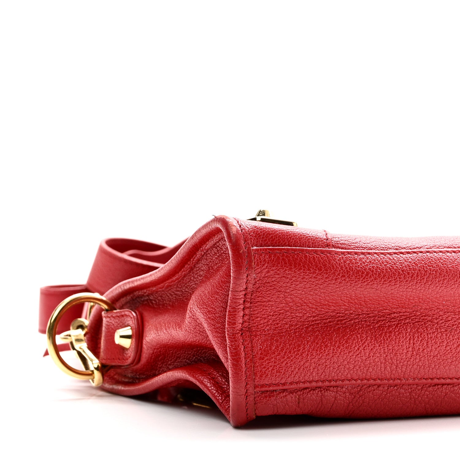 Balenciaga Chevre Gold Metallic Edge Hardware Mini City Rouge Grenade 10 of 12