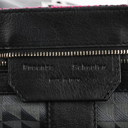 Proenza Schouler Tweed Lambskin Medium PS1 Satchel Berry Fuxia Pink 8 of 10