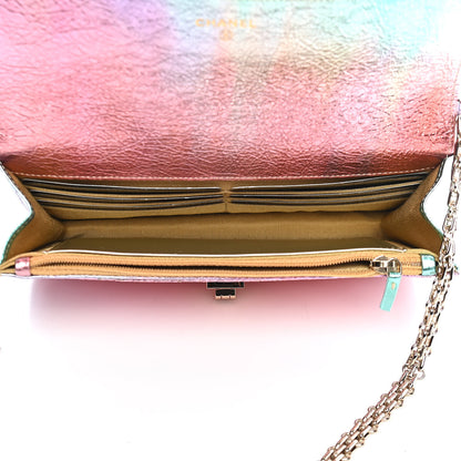Chanel Metallic Goatskin Quilted 2.55 Reissue Wallet on Chain WOC Multicolor 5 of 9