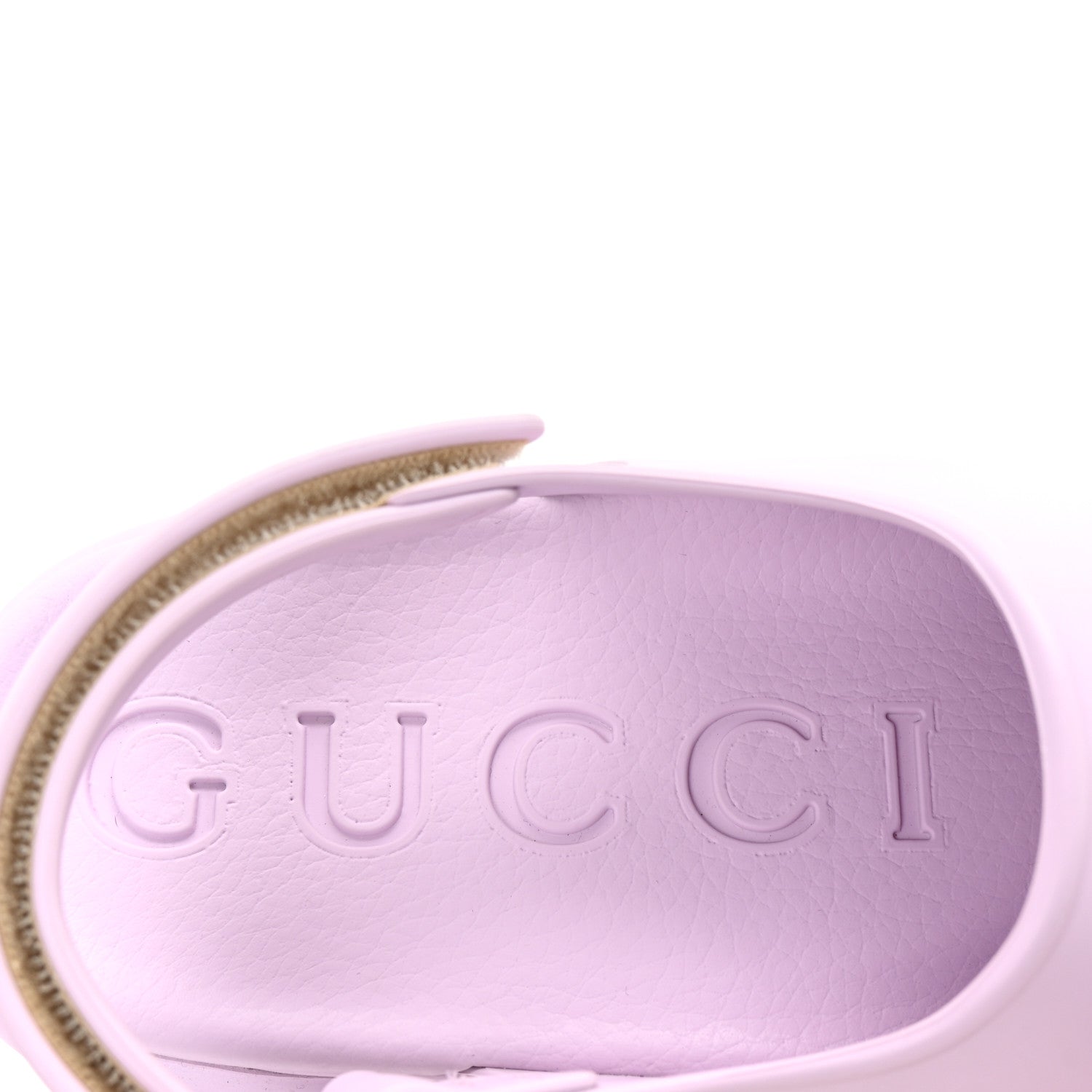 Gucci Soft Rubber Horsebit Touch Womens Strapped Sandals 36 Talc Pink 8 of 9