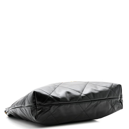 Chanel Shiny Calfskin Quilted Small Chanel 22 Black 5 of 11