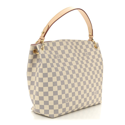 Louis Vuitton Damier Azur Graceful PM Rose Ballerine 3 of 9