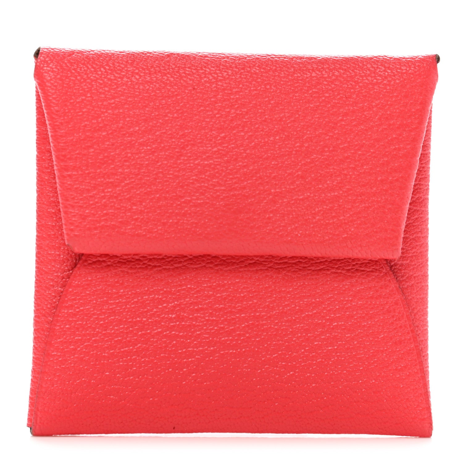 Hermes Chevre Mysore Bastia Verso Coin Purse Rose Texas Quebracho 1 of 8