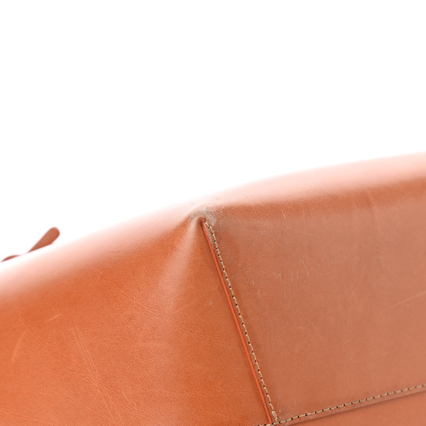 Vegetable Tanned Calfskin Bucket Bag Cammello Rosa