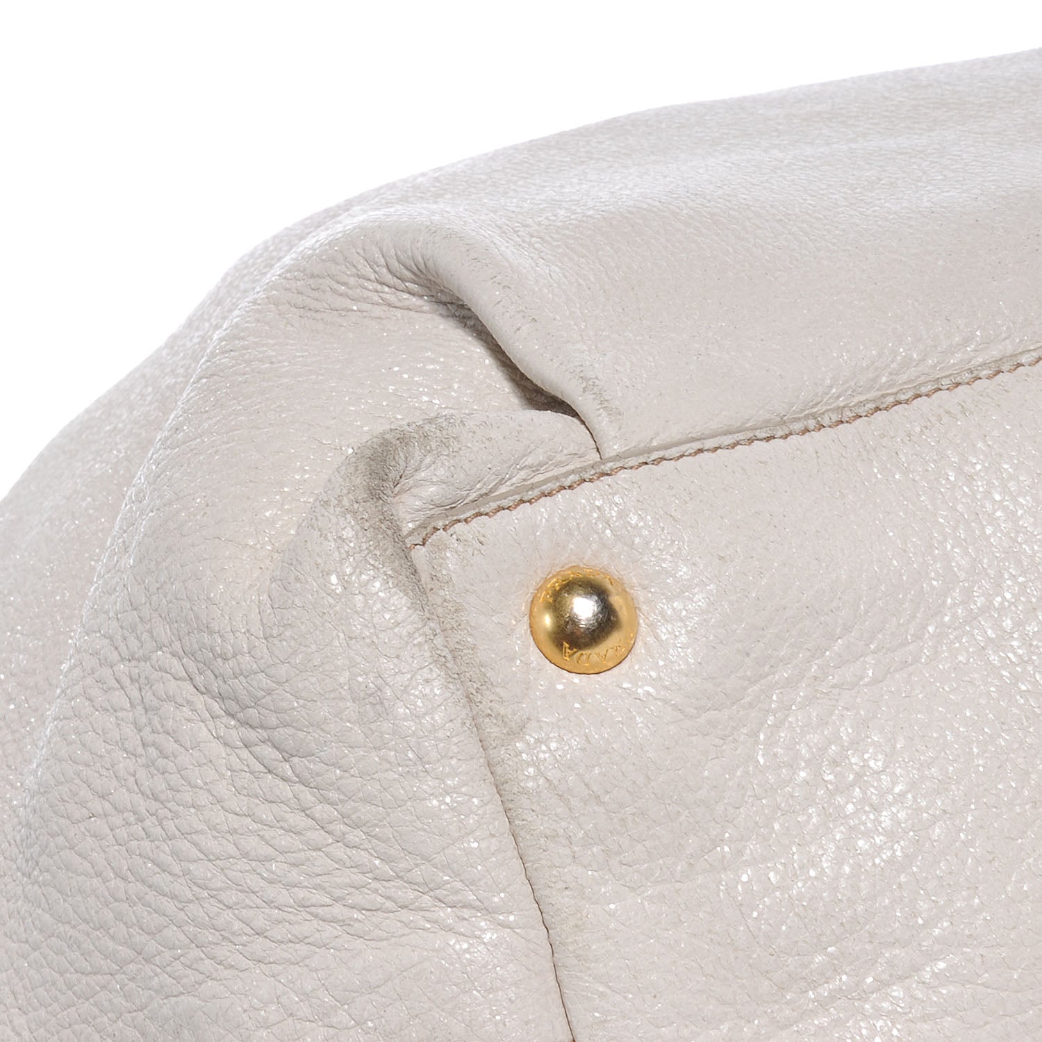 Prada Cervo Lux Chain Tote Talco 6 of 11