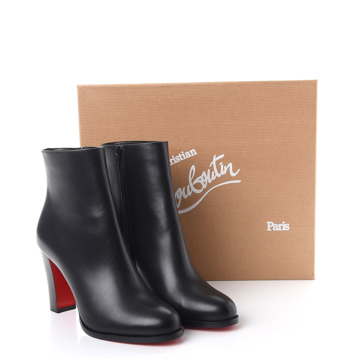 Calfskin Adox 85 Ankle Boots 39.5 Black