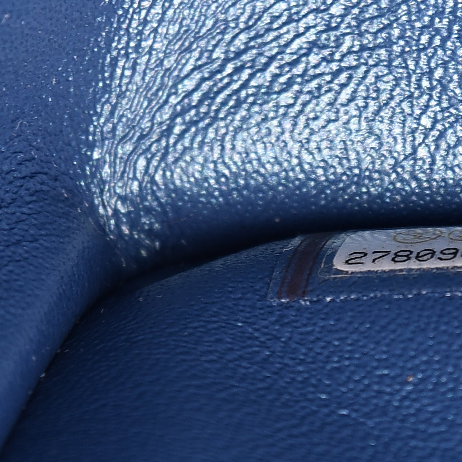 Chanel Iridescent Caviar Quilted Jumbo Double Flap Dark Blue 7 of 13