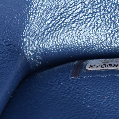 Chanel Iridescent Caviar Quilted Jumbo Double Flap Dark Blue 7 of 13