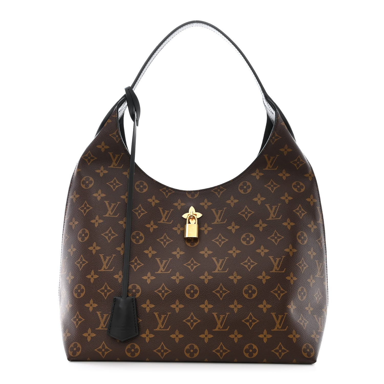 Louis Vuitton Monogram Flower Hobo Black 1 of 10