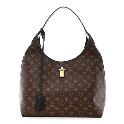 Louis Vuitton Monogram Flower Hobo Black 1 of 10