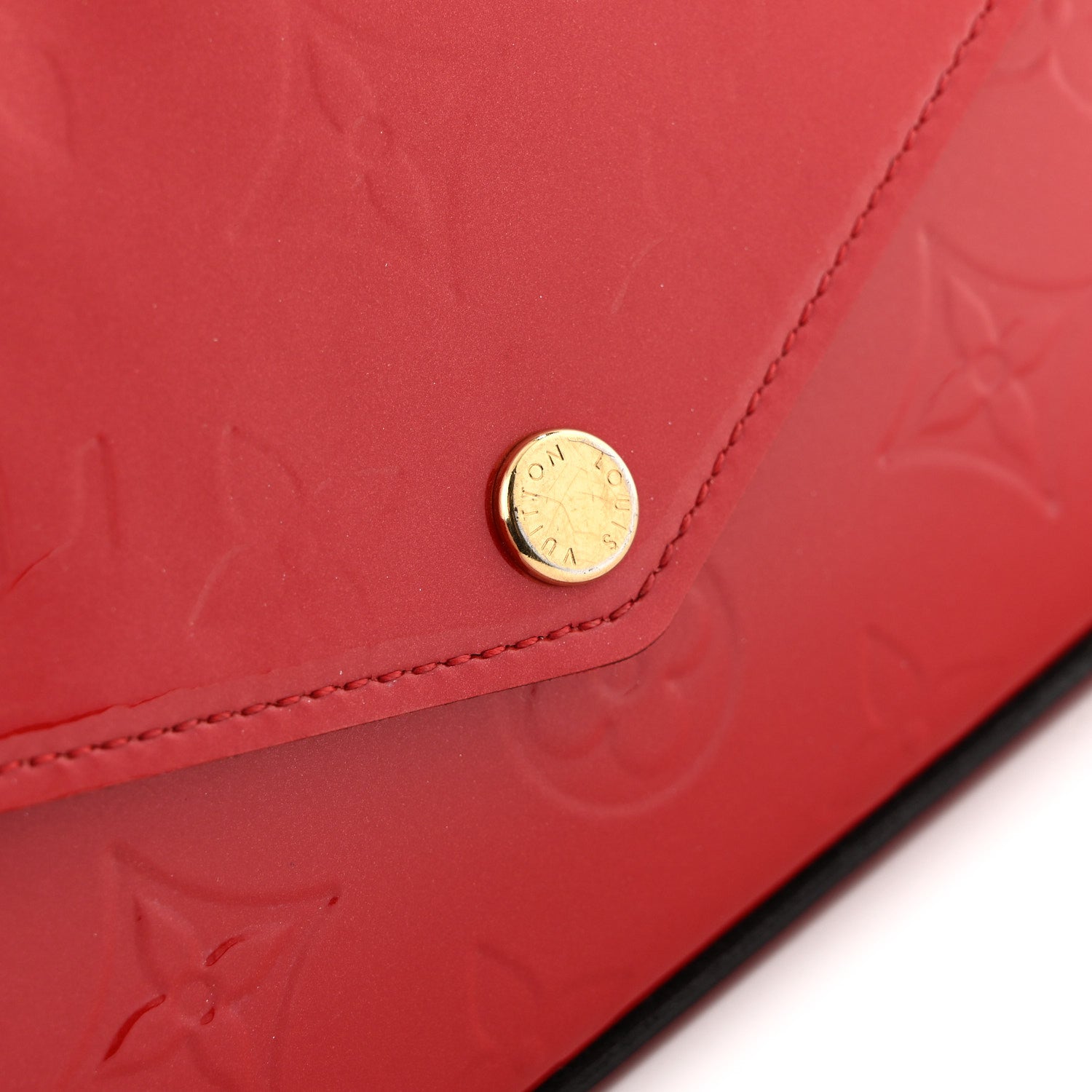 Louis Vuitton Vernis Felicie Pochette Chain Wallet Cherry 12 of 13