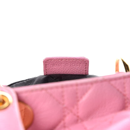 Christian Dior Grained Calfskin Cannage Medium Lady Dior Pink 7 of 29