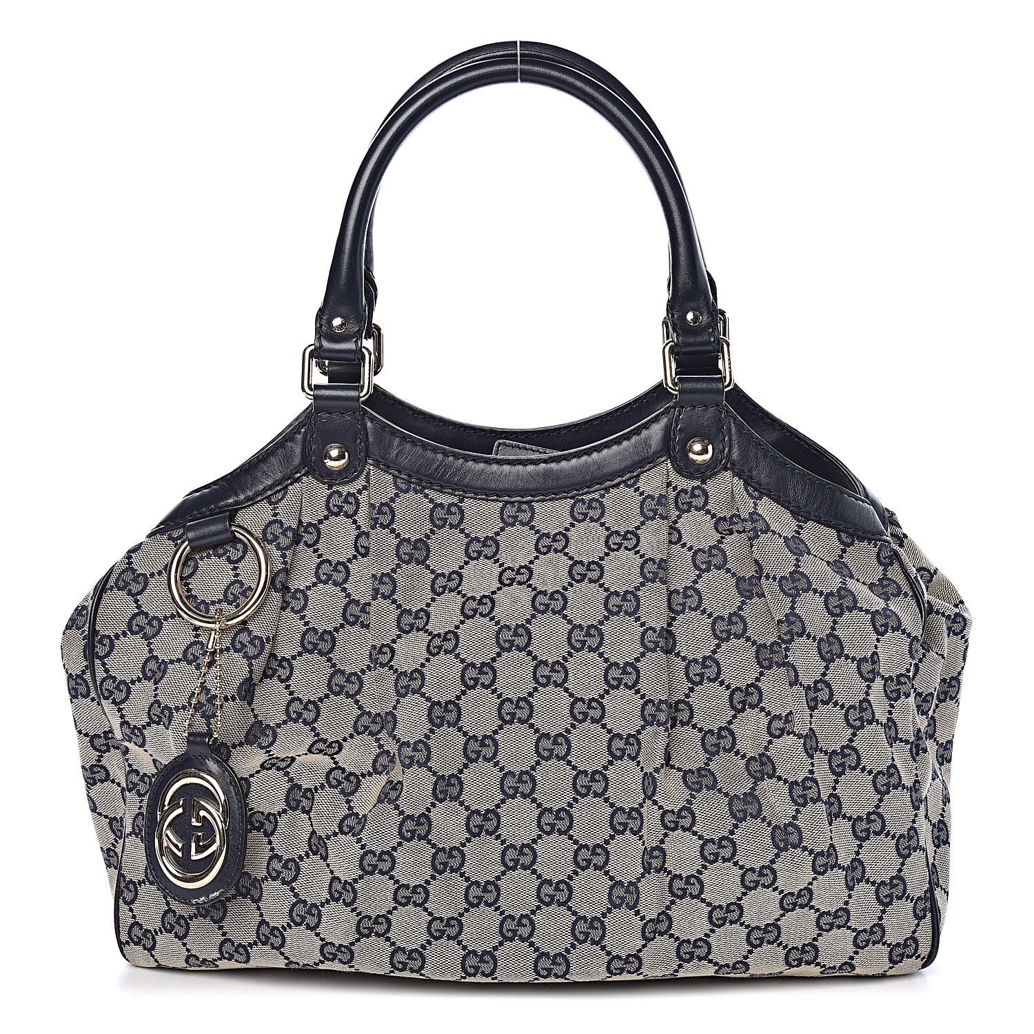 Gucci Monogram Medium Sukey Tote Navy 1 of 12