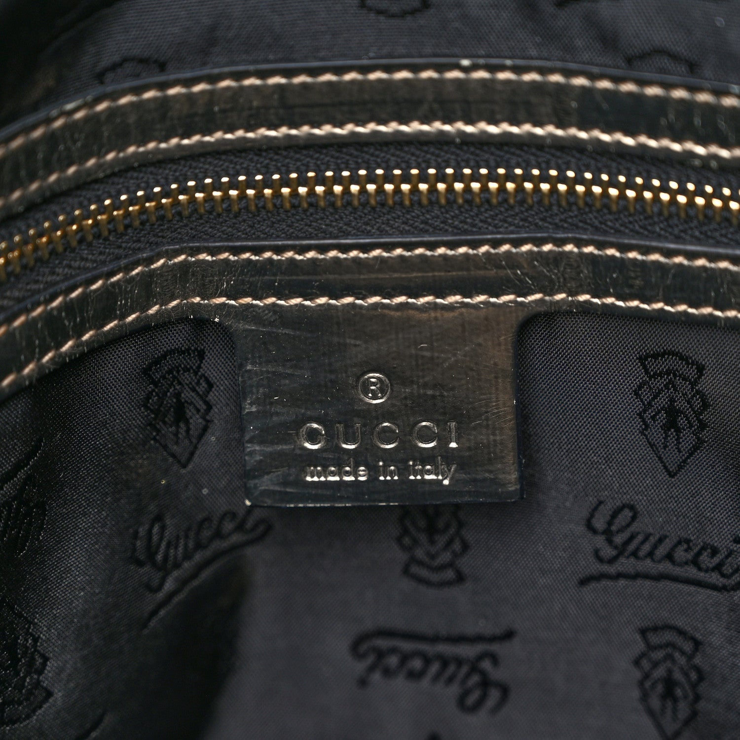 Gucci Coated Canvas Medium Indy Top Handle Hobo Black 6 of 12