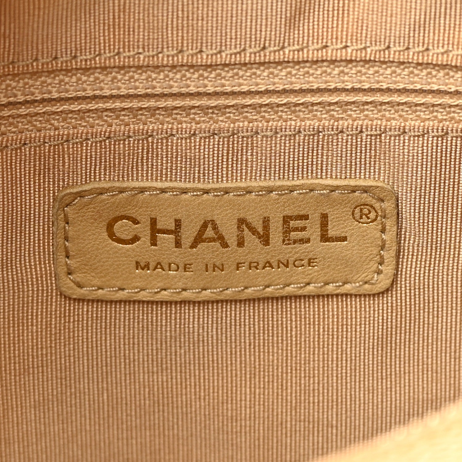 Chanel Caviar Quilted Timeless CC Shoulder Bag Beige 6 of 13