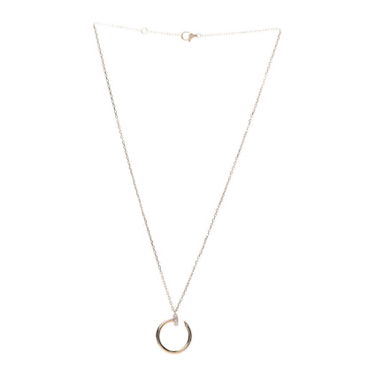 Cartier 18K Pink Gold Diamond Juste Un Clou Pendant Necklace 3 of 5