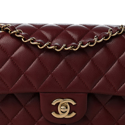 Chanel Caviar Quilted Small Double Flap Burgundy 8 of 13