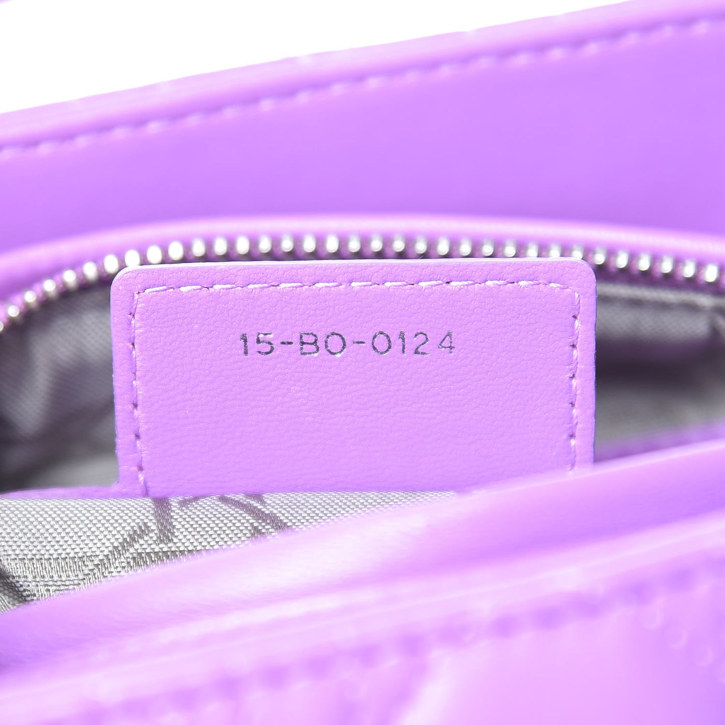 Lambskin Cannage Medium Lady Dior Purple