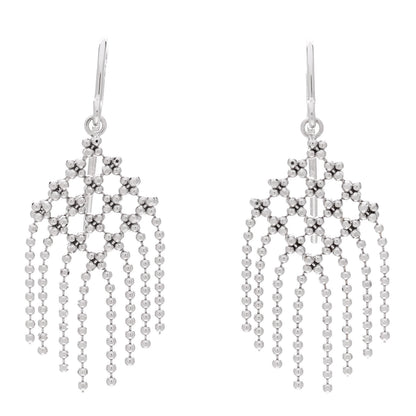 Tiffany 18K White Gold Fringe Earrings 1 of 5