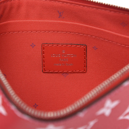 Louis Vuitton Monogram Escale Neverfull MM GM Pochette Rouge 6 of 7