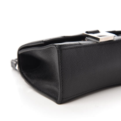 Balenciaga Grained Calfskin Hourglass Top Handle Bag XS Black 6 of 10
