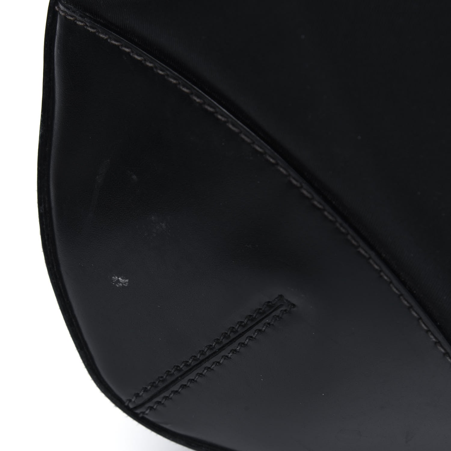 Prada Tessuto Nylon Calfskin Flat Messenger Bag Black 16 of 21
