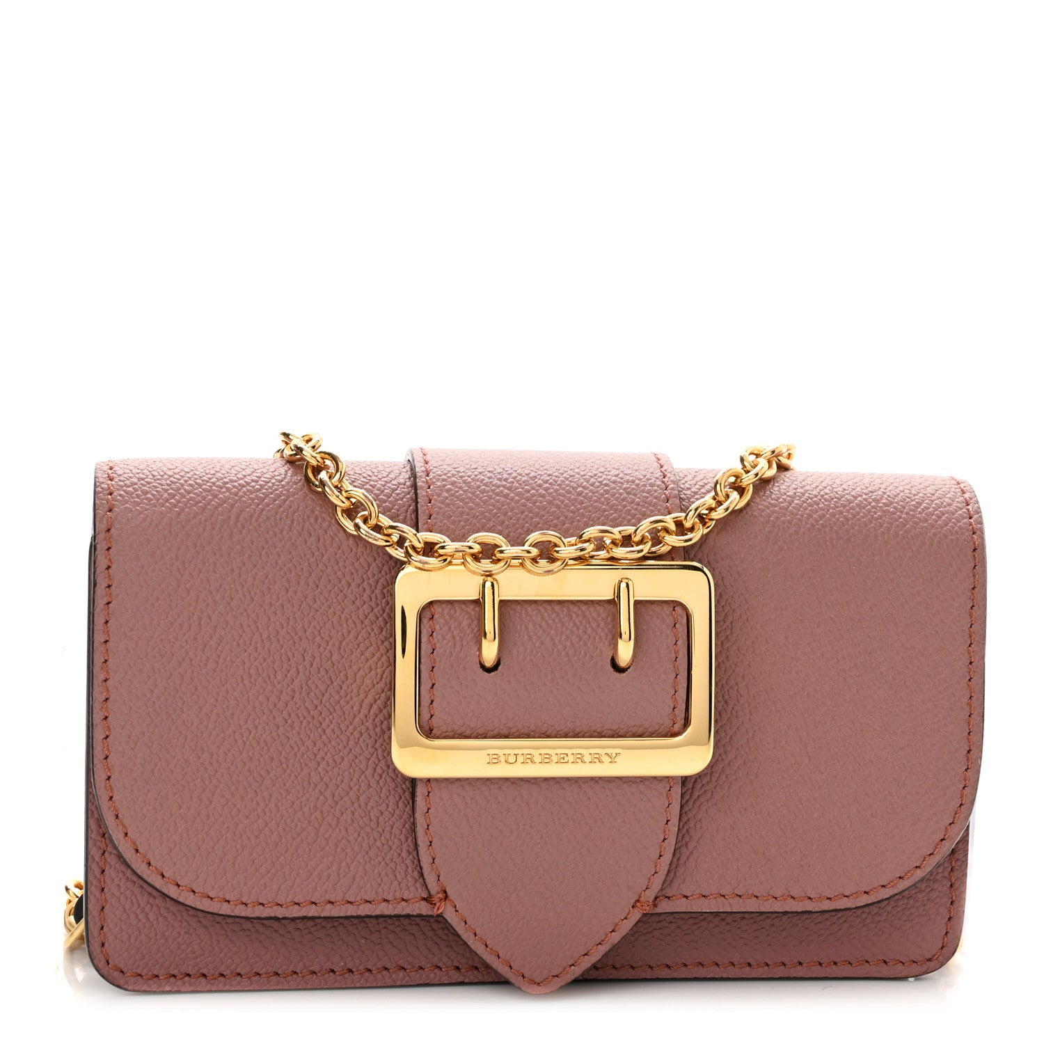 Burberry Grainy Calfskin Mini Buckle Bag Dusty Pink 1 of 9