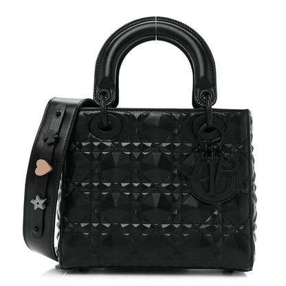 Christian Dior Calfskin Cannage Diamond Small My ABCDior Lady Dior Black 1 of 11