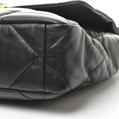 Chanel Lambskin Quilted Large 19 Flap Black 10 of 11
