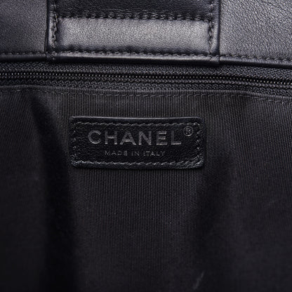 Chanel Calfskin Quilted Large CC Shopping Tote Black 14 of 19