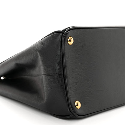 Prada Saffiano Medium Galleria Double Zip Tote Black 9 of 15
