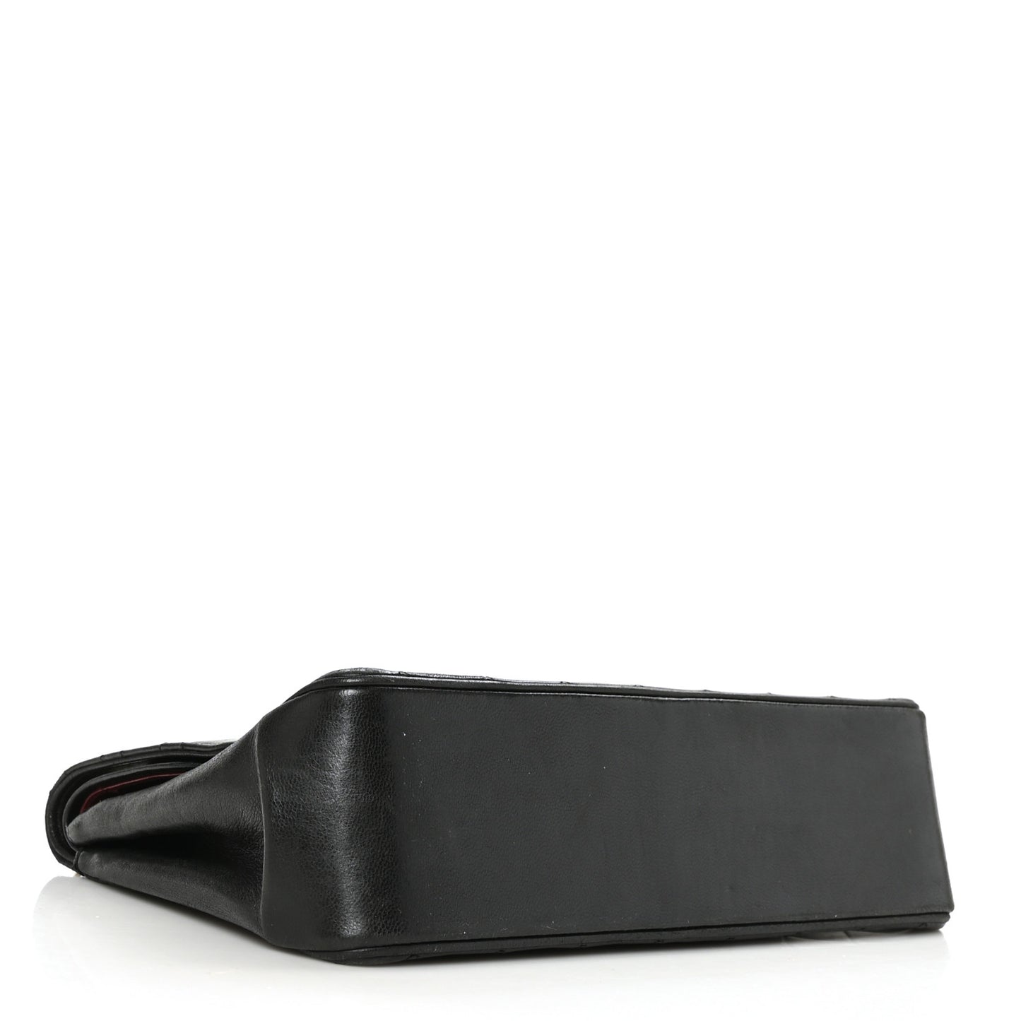 Lambskin Quilted Medium Double Flap Bijoux Chain Black