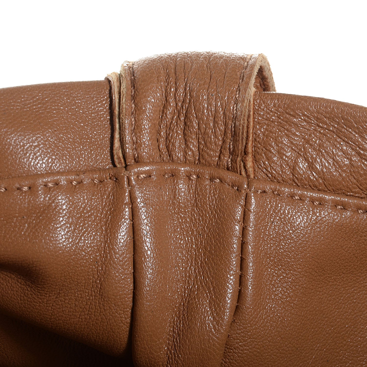 Hermes Milo Lambskin Clou De Selle Pouch Gold 8 of 9