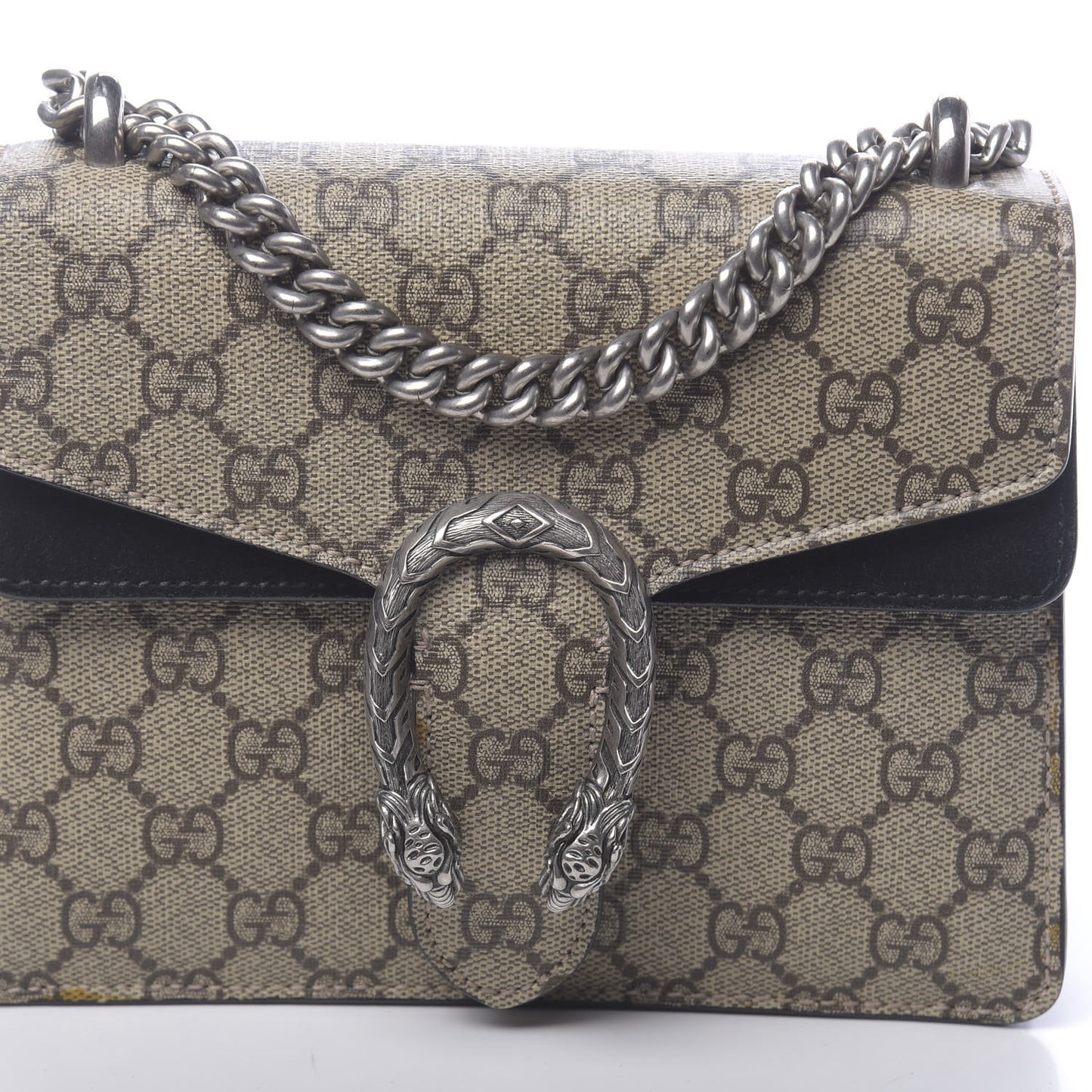 GG Supreme Monogram Mini Dionysus Shoulder Bag Black