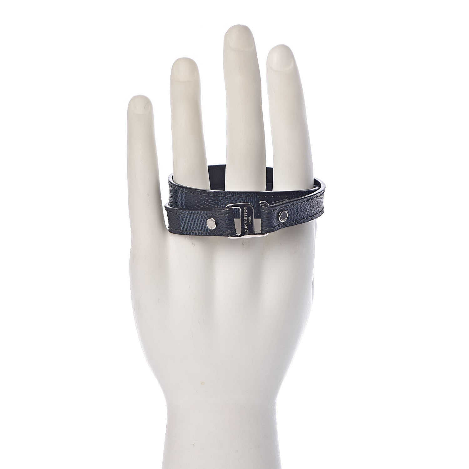 Louis Vuitton Damier Cobalt Snap It Bracelet 19 2 of 7