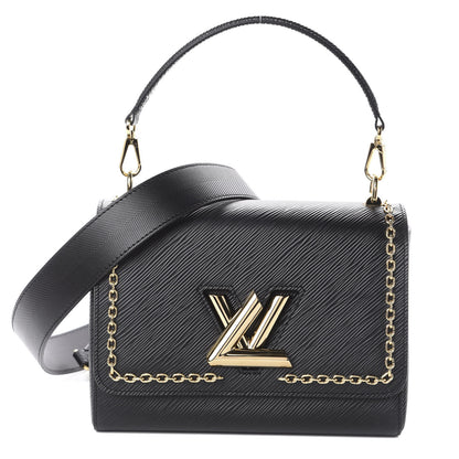 Louis Vuitton Epi Twist Top Handle Shoulder Bag MM Black 1 of 8