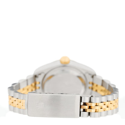 Rolex Stainless Steel 18K Yellow Gold Diamond 26mm Oyster Perpetual Datejust Watch Champagne 69173 3 of 4