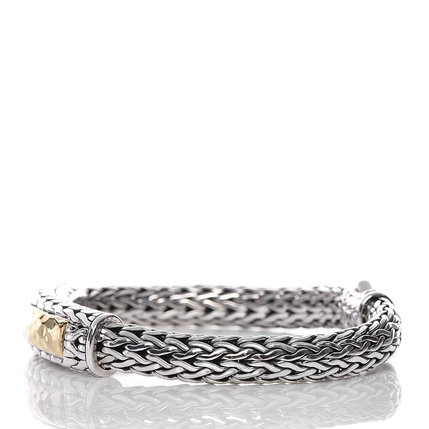 Sterling Silver 22K Yellow Gold Chain Bracelet