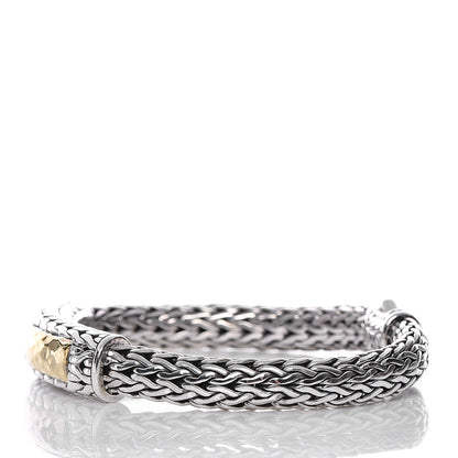 John Hardy Sterling Silver 22K Yellow Gold Chain Bracelet 3 of 7