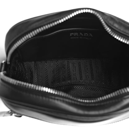 Prada Soft Calfskin Diagramme Belt Bag Black 6 of 10