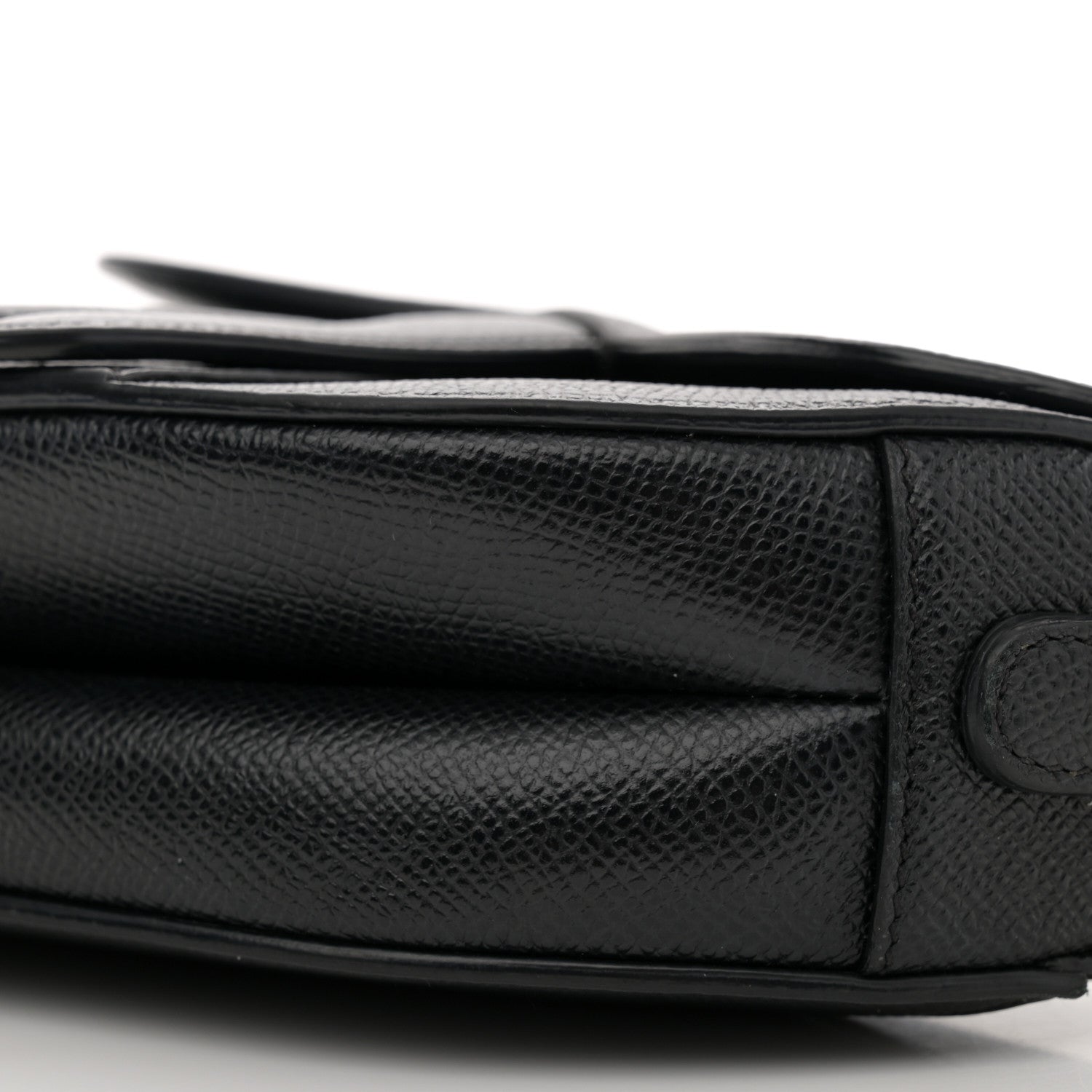 Christian Dior Grained Calfskin Mini Saddle Bag Black 10 of 10