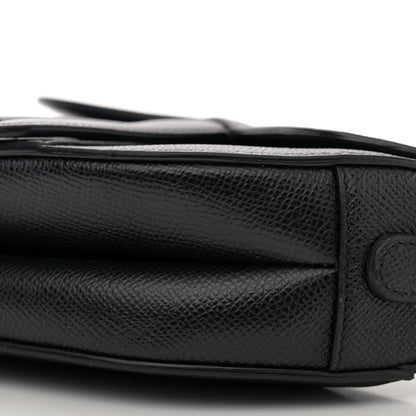 Christian Dior Grained Calfskin Mini Saddle Bag Black 10 of 10