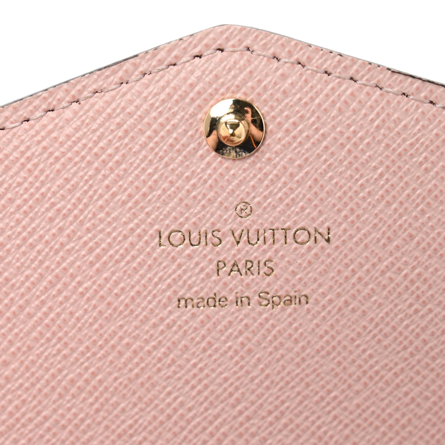 Damier Ebene Sarah Wallet NM Rose Ballerine