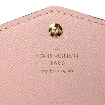 Louis Vuitton Damier Ebene Sarah Wallet NM Rose Ballerine 6 of 7