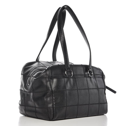 Chanel Caviar Square Stitched Medium Tote Black 3 of 7